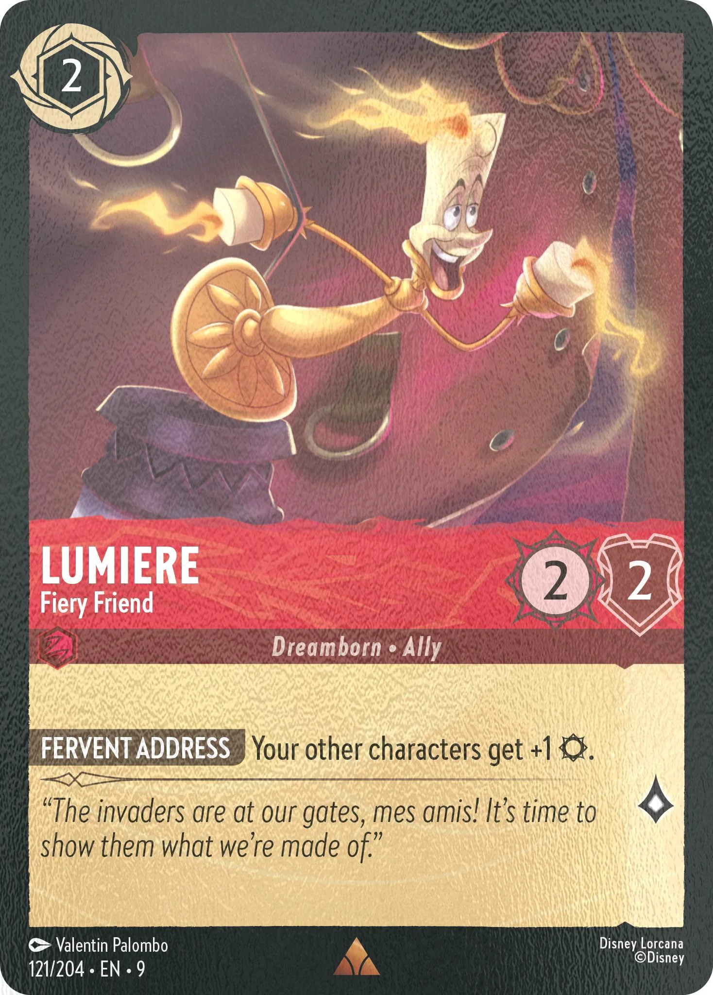 Lumiere - Fiery Friend - 121/204 [Fabled] [Cold Foil]