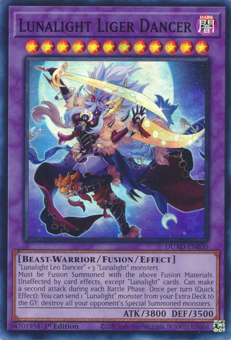 Lunalight Liger Dancer - DUAD-EN030 - Super Rare - 1st Edition