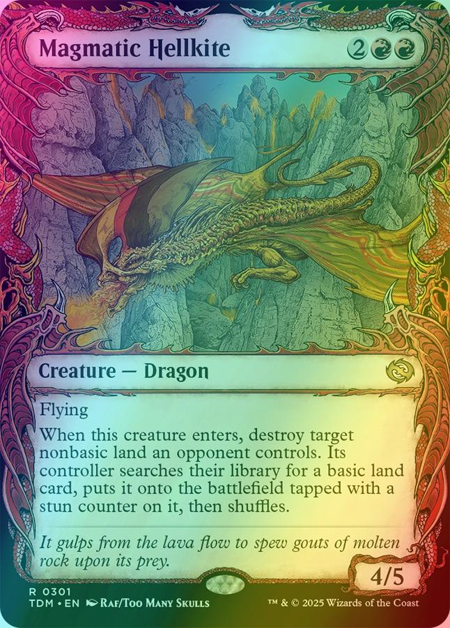Magmatic Hellkite [301] [Draconic Frame Showcase] [Tarkir: Dragonstorm] [Foil]