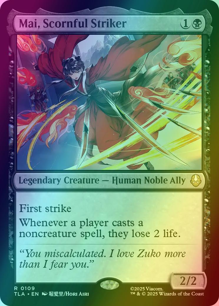 Mai, Scornful Striker [109] [Avatar: The Last Airbender] [Foil]