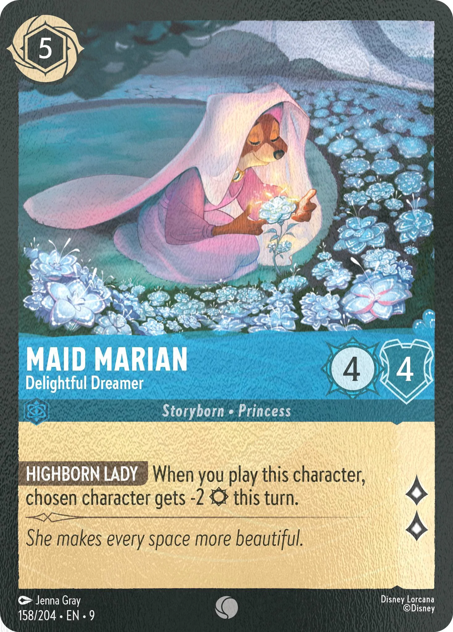 Maid Marian - Delightful Dreamer - 158/204 [Fabled] [Cold Foil]