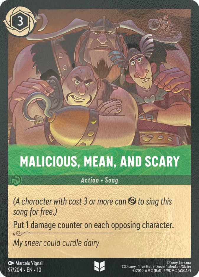 Malicious, Mean, and Scary - 97/204 [Whispers in the Well] [Cold Foil]