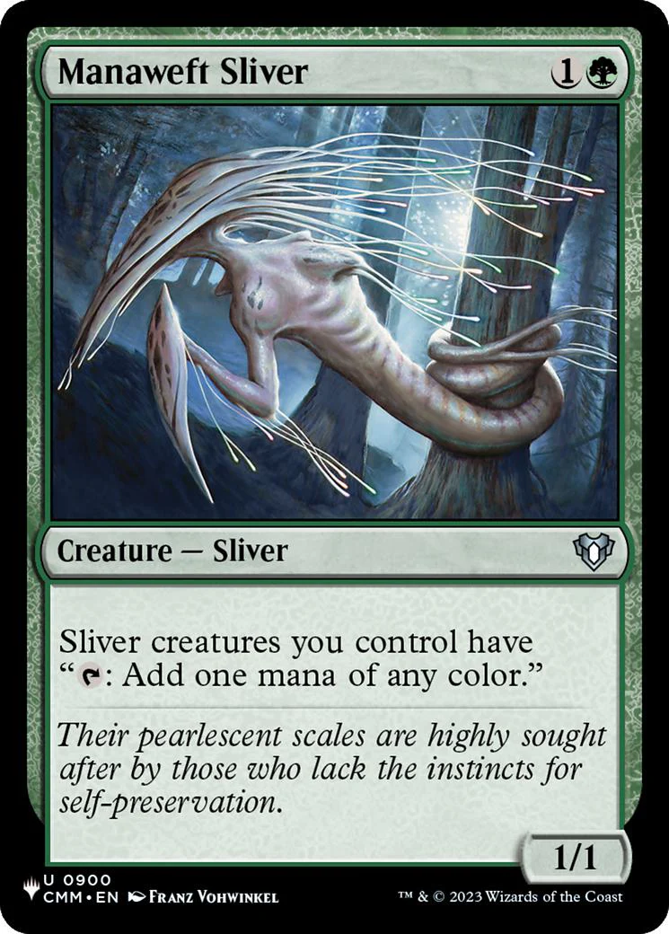 Manaweft Sliver [CMM-900] [The List] [Non-Foil]