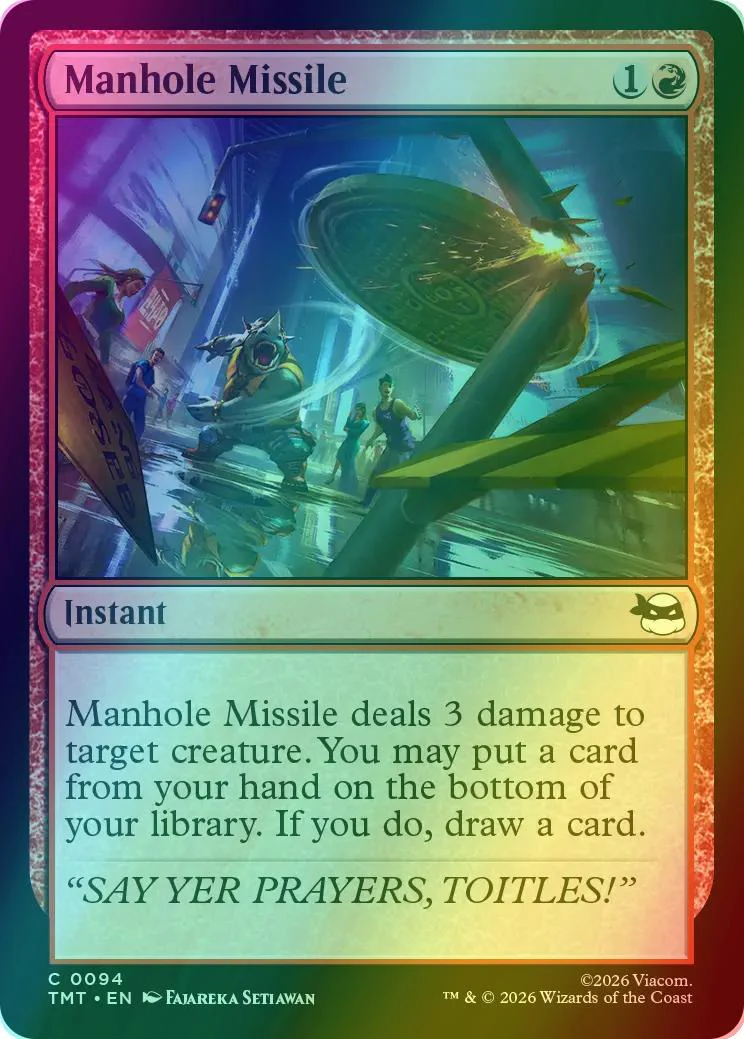 Manhole Missile [94] [Teenage Mutant Ninja Turtles] [Foil]