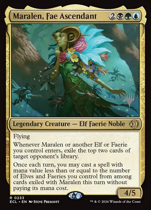 Maralen, Fae Ascendant [233p] [Promo Pack] [Lorwyn Eclipsed: Promos] [Non-Foil]