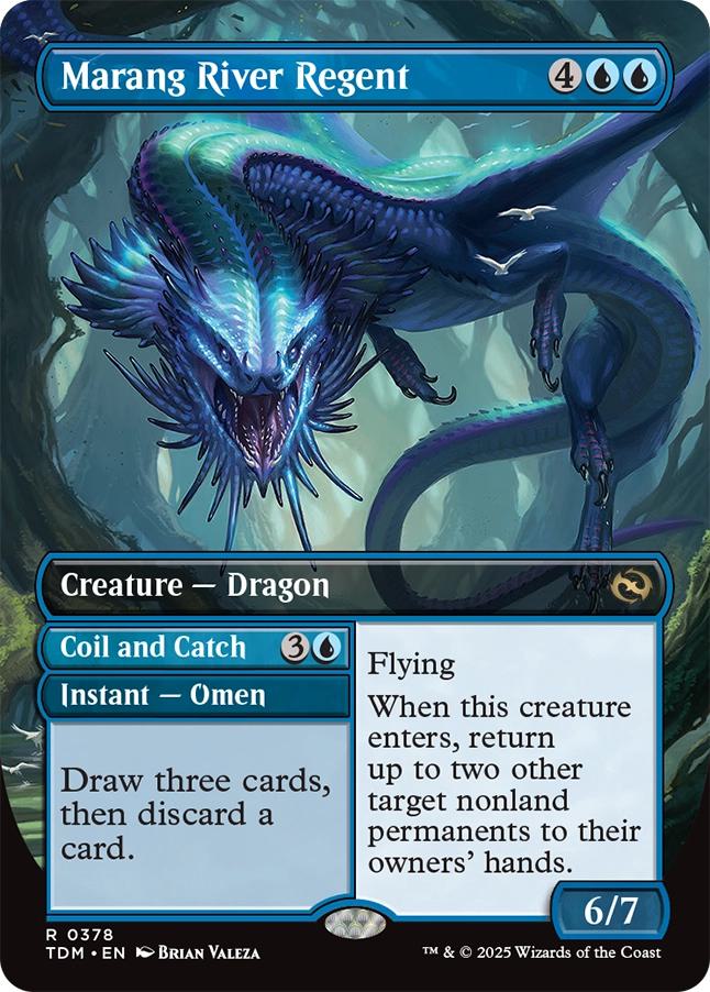 Marang River Regent // Coil and Catch // Marang River Regent // Coil and Catch [378] [Borderless] [Tarkir: Dragonstorm] [Non-Foil] - Image 2