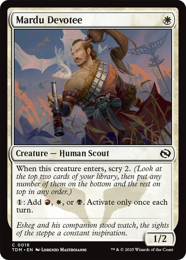 Mardu Devotee [16] [Tarkir: Dragonstorm] [Non-Foil]