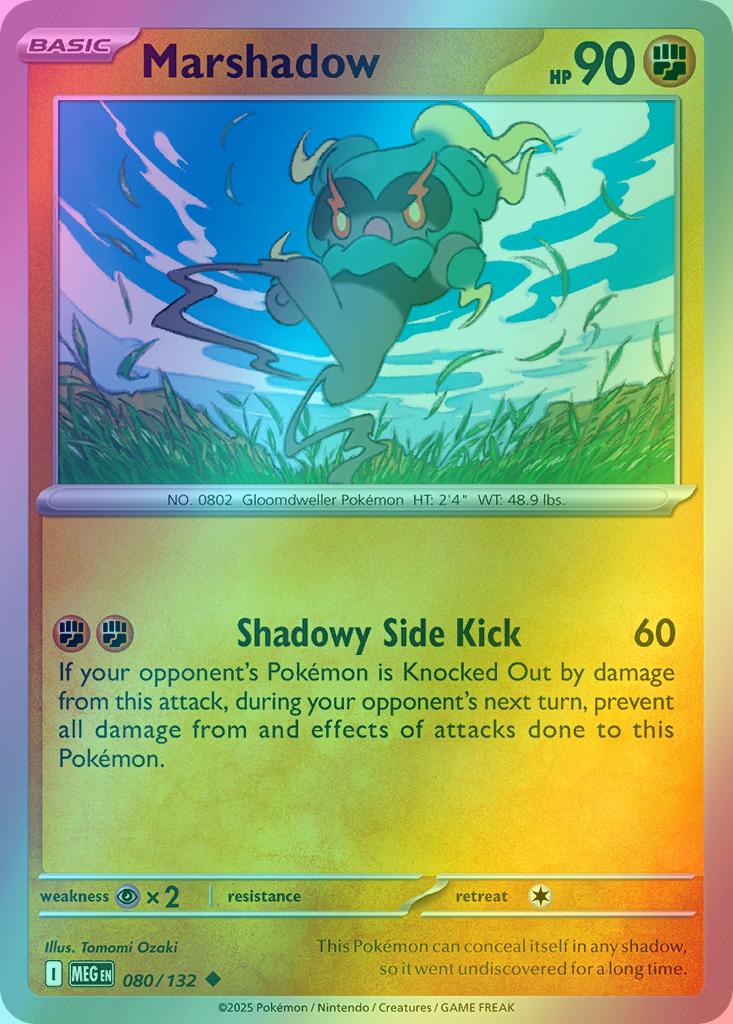 Marshadow - 080/132 - Uncommon [me01-080] [Reverse Holo]