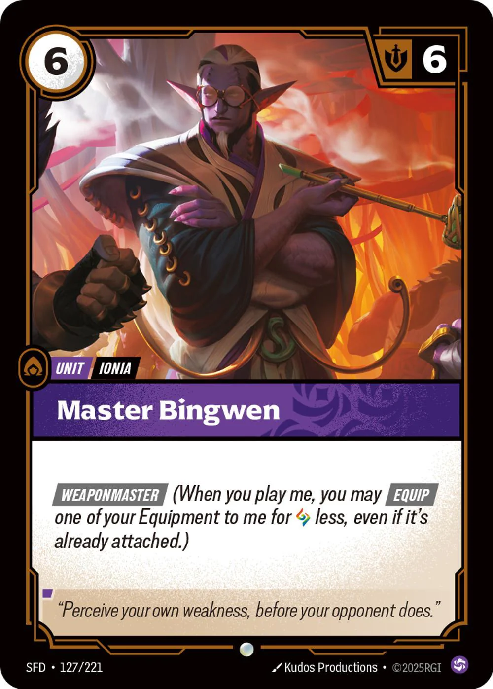 Master Bingwen - 127/221 [Spiritforged] [Non Foil]