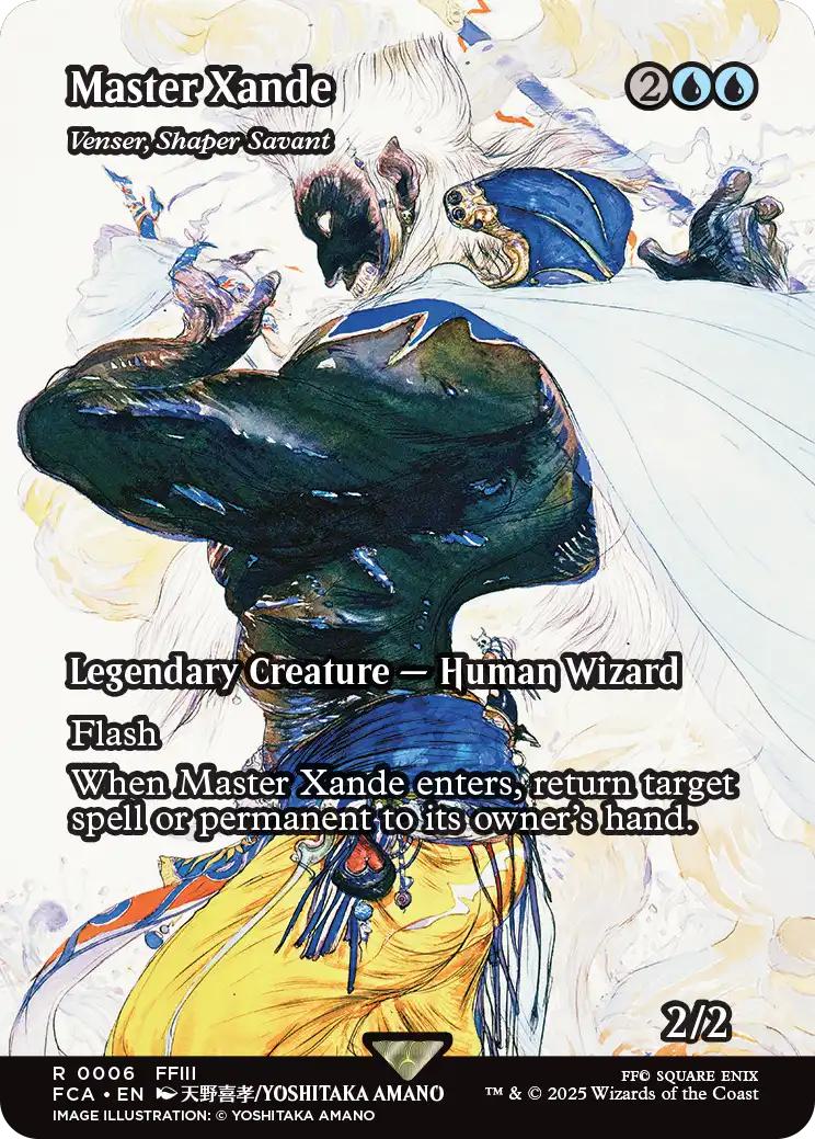 Master Xande - Venser, Shaper Savant [6] [Borderless] [FINAL FANTASY: Through the Ages] [Non-Foil]