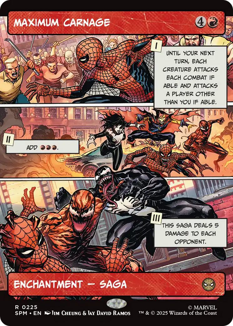 Maximum Carnage [225] [Borderless] [Panel] [Marvel's Spider-Man] [Non-Foil]