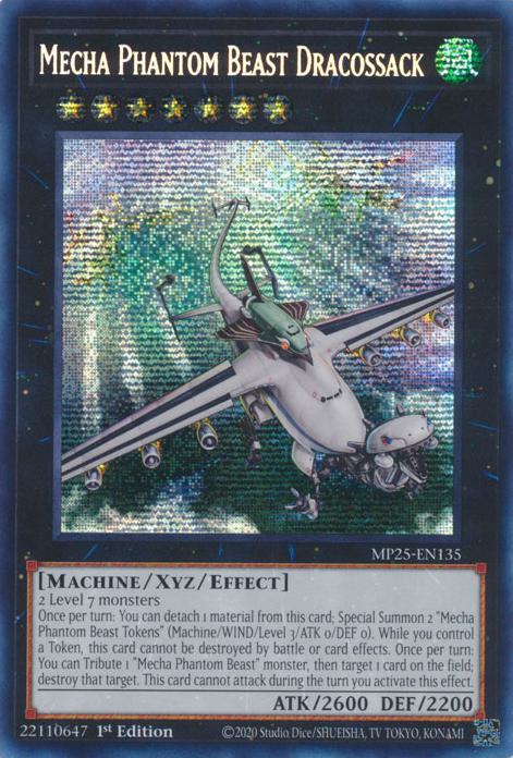 Mecha Phantom Beast Dracossack - MP25-EN135 - Prismatic Secret Rare - 1st Edition