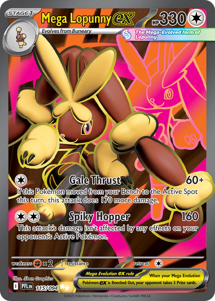 Mega Lopunny ex - 115/094 - Ultra Rare [me02-115] [Ultra]