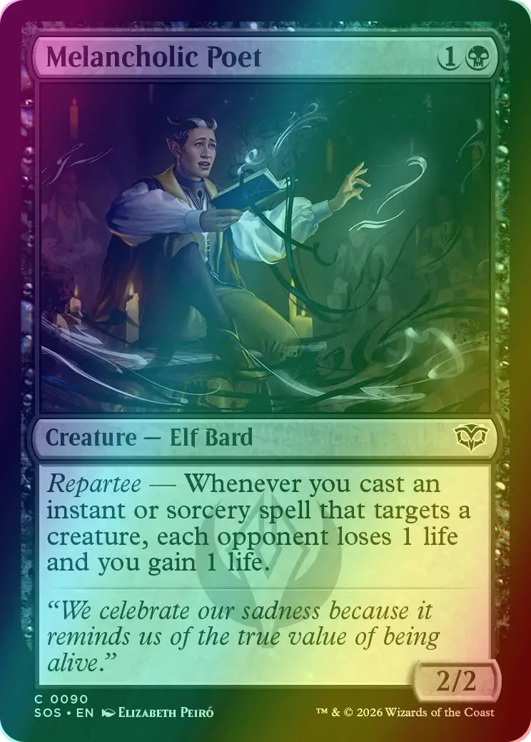Melancholic Poet [90] [Secrets of Strixhaven] [Foil]