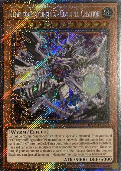 Mementoal Tecuhtlica - Combined Creation - RA05-EN029 - Platinum Secret Rare - 1st Edition