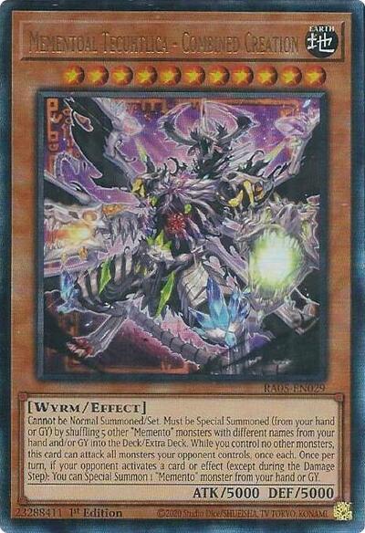 Mementoal Tecuhtlica - Combined Creation - RA05-EN029 - Ultimate Rare - 1st Edition
