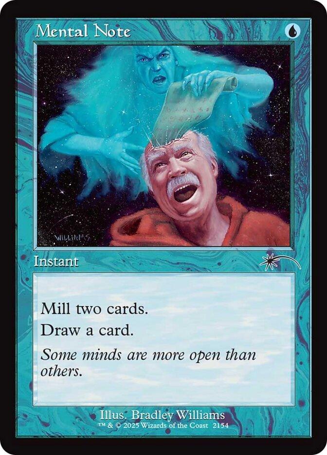 Mental Note [2154] [Retro Frame] [Dandân Deck] [Secret Lair Drop] [Non-Foil]