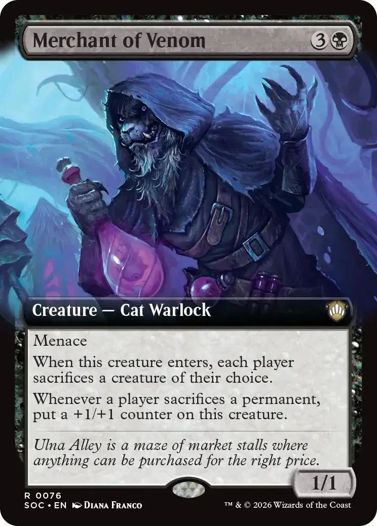 Merchant of Venom [76] [Extended Art] [Secrets of Strixhaven: Commander] [Non-Foil]