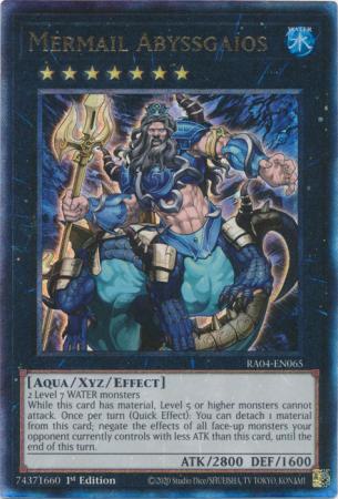 Mermail Abyssgaios - RA04-EN065 - Ultimate Rare - 1st Edition