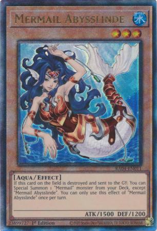 Mermail Abysslinde - RA04-EN011 - Ultimate Rare - 1st Edition
