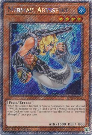 Mermail Abysspike - RA04-EN012 - Platinum Secret Rare - 1st Edition
