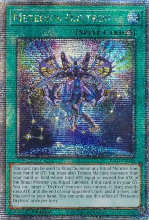 Meteonis Drytron - RA04-EN096 - Quarter Century Secret Rare - 1st Edition