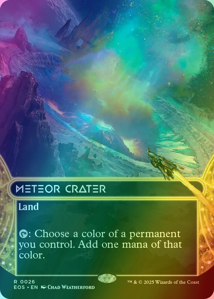 Meteor Crater [26] [Borderless] [Edge of Eternities: Stellar Sights] [Foil]