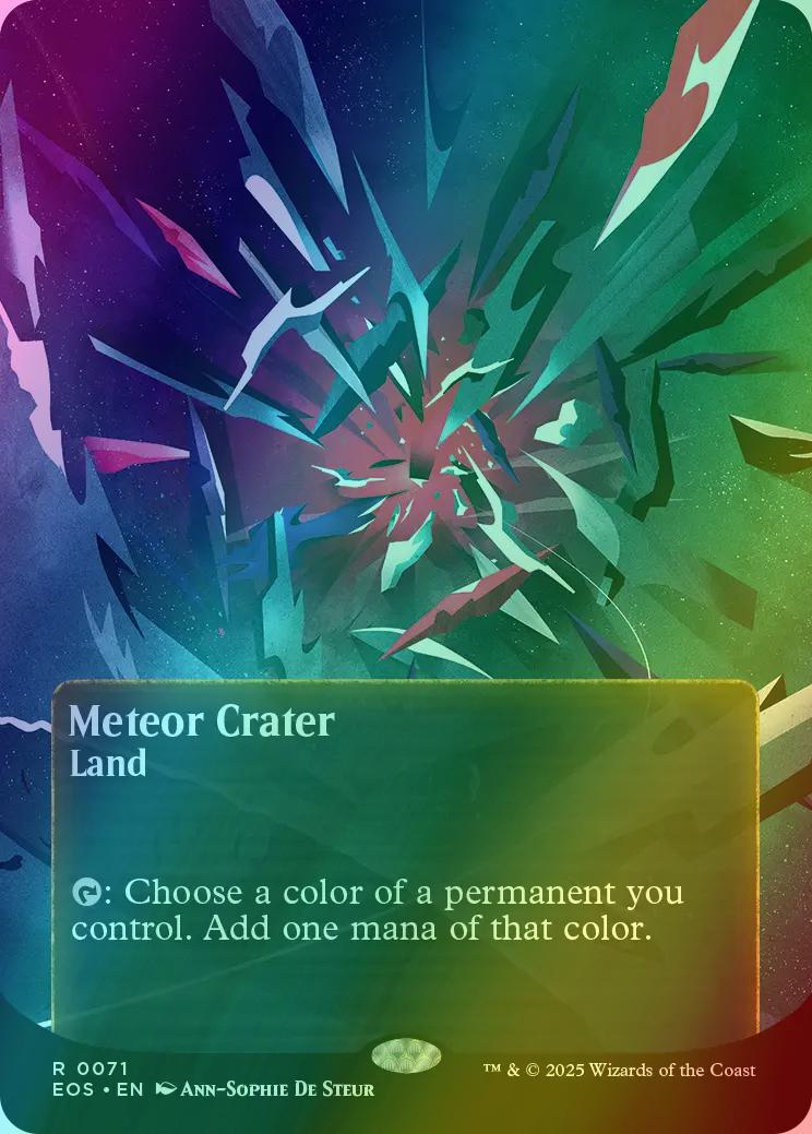 Meteor Crater [71] [Borderless] [Poster] [Edge of Eternities: Stellar Sights] [Foil]