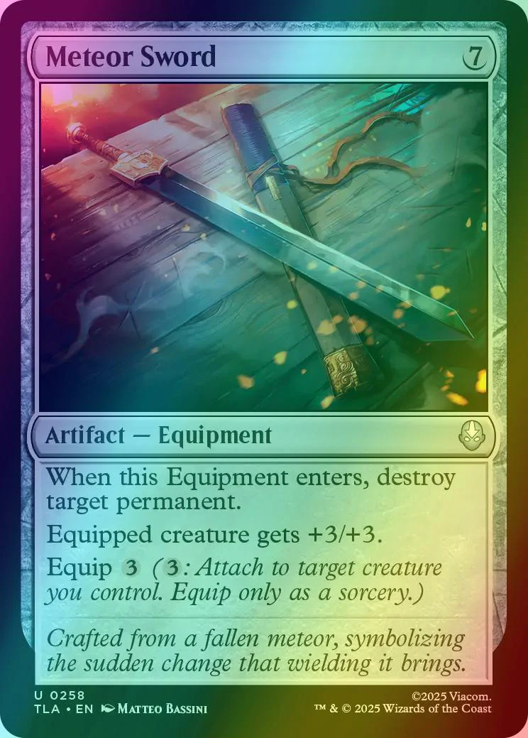 Meteor Sword [258] [Avatar: The Last Airbender] [Foil]