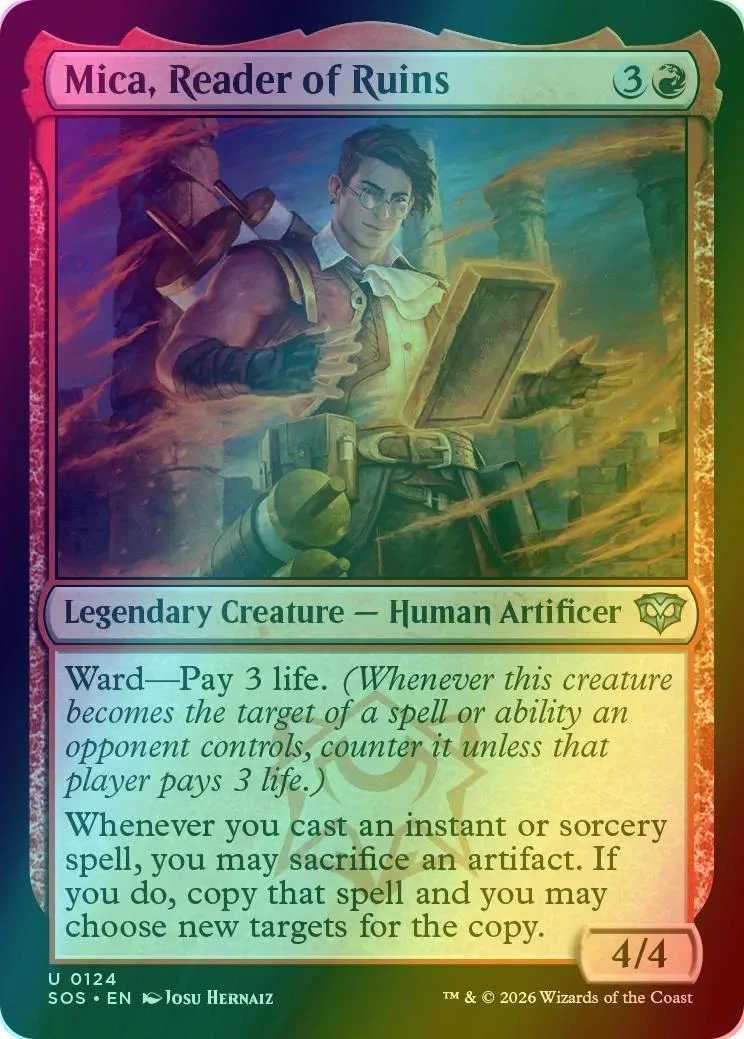 Mica, Reader of Ruins [124] [Secrets of Strixhaven] [Foil]