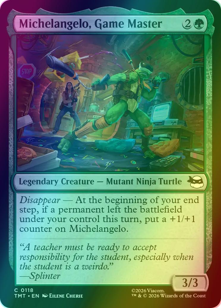 Michelangelo, Game Master [118] [Teenage Mutant Ninja Turtles] [Foil]