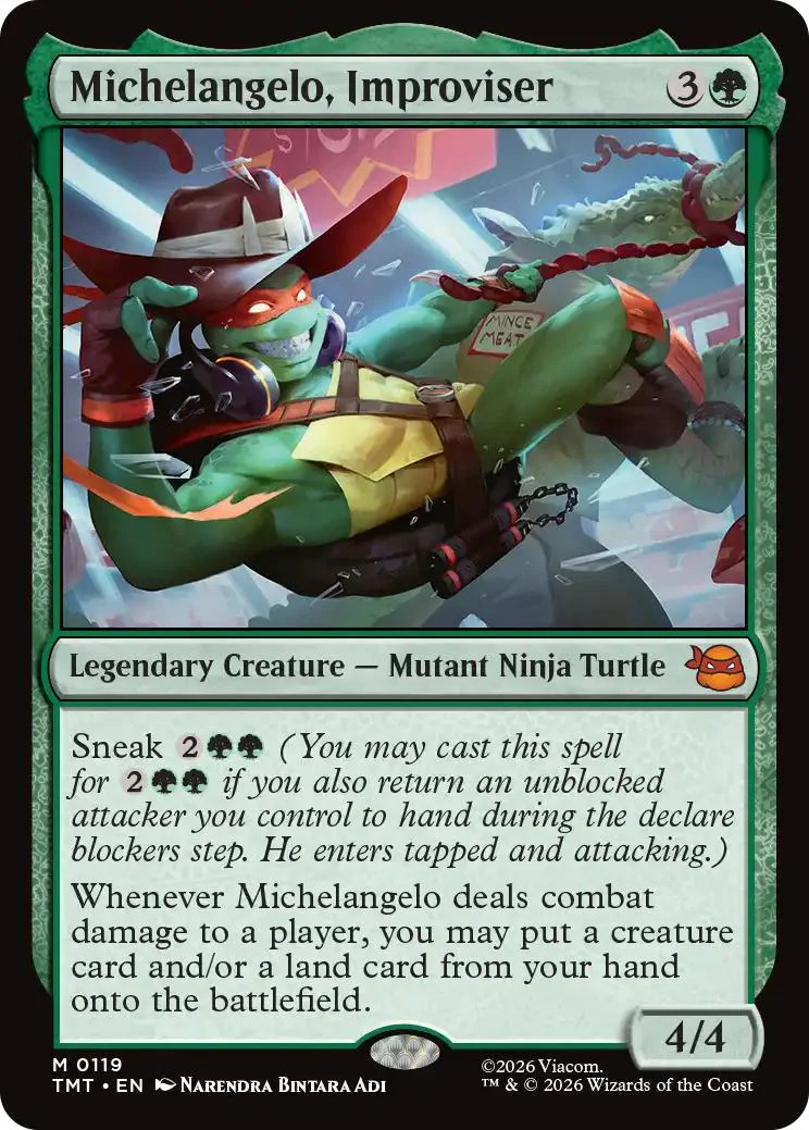 Michelangelo, Improviser [119] [Teenage Mutant Ninja Turtles] [Non-Foil]