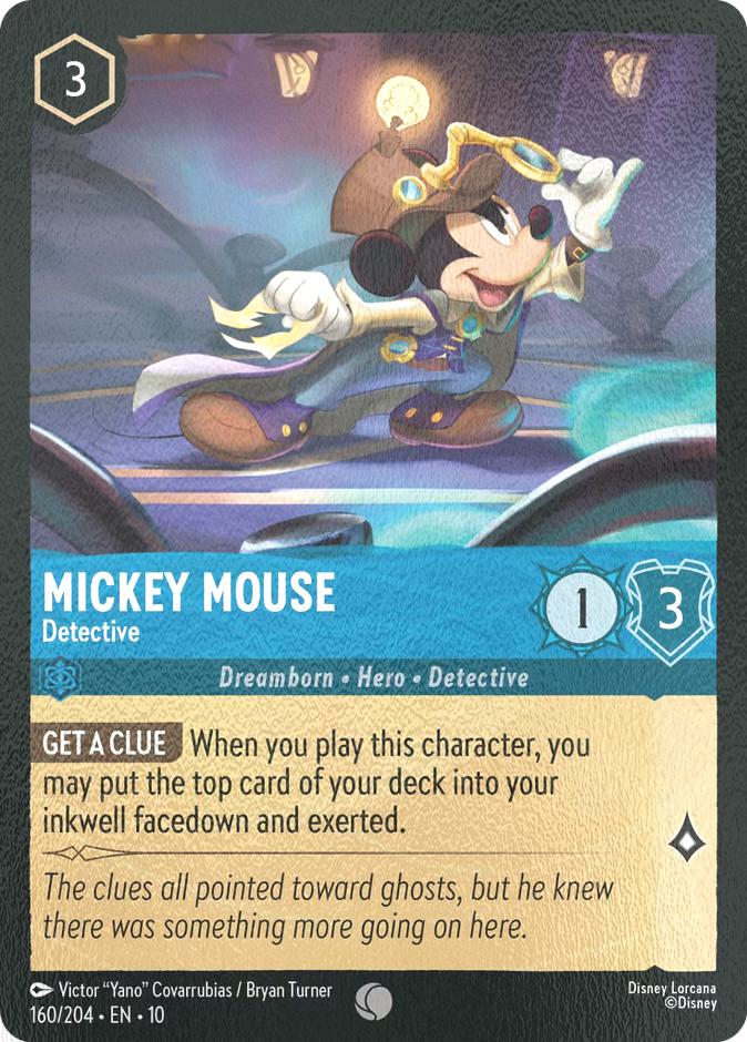Mickey Mouse - Detective - 160/204 [Whispers in the Well] [Cold Foil]
