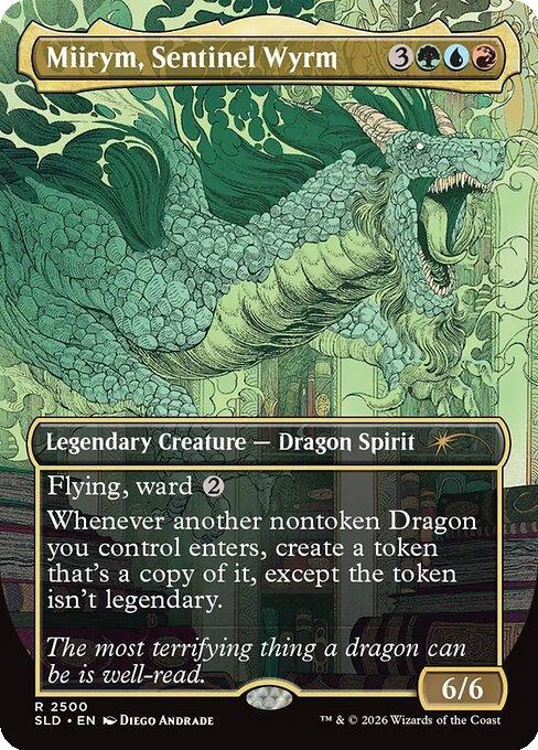 Miirym, Sentinel Wyrm [2500] [Borderless] [D&D: Whispers in Candlekeep] [Secret Lair Drop] [Non-Foil]