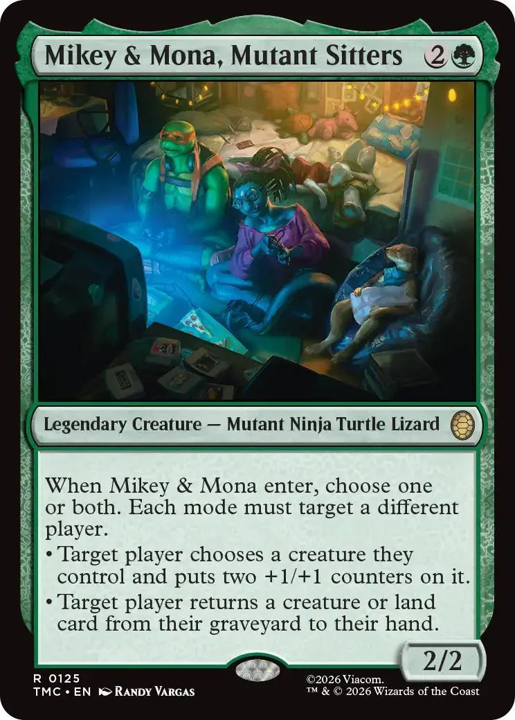 Mikey & Mona, Mutant Sitters [125] [Team-Up] [Teenage Mutant Ninja Turtles Eternal] [Non-Foil]