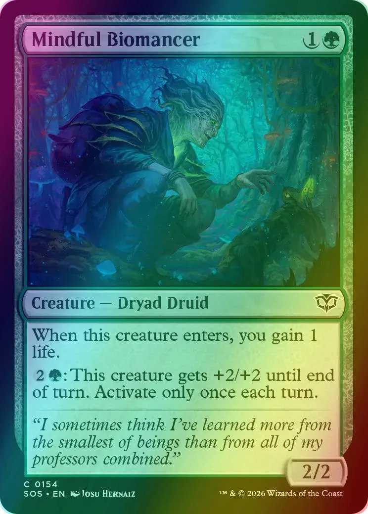 Mindful Biomancer [154] [Secrets of Strixhaven] [Foil]