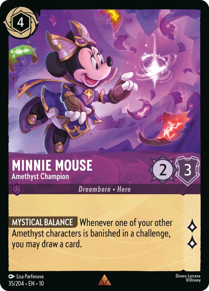 Minnie Mouse - Amethyst Champion - 35/204 [Whispers in the Well] [Non-Foil]