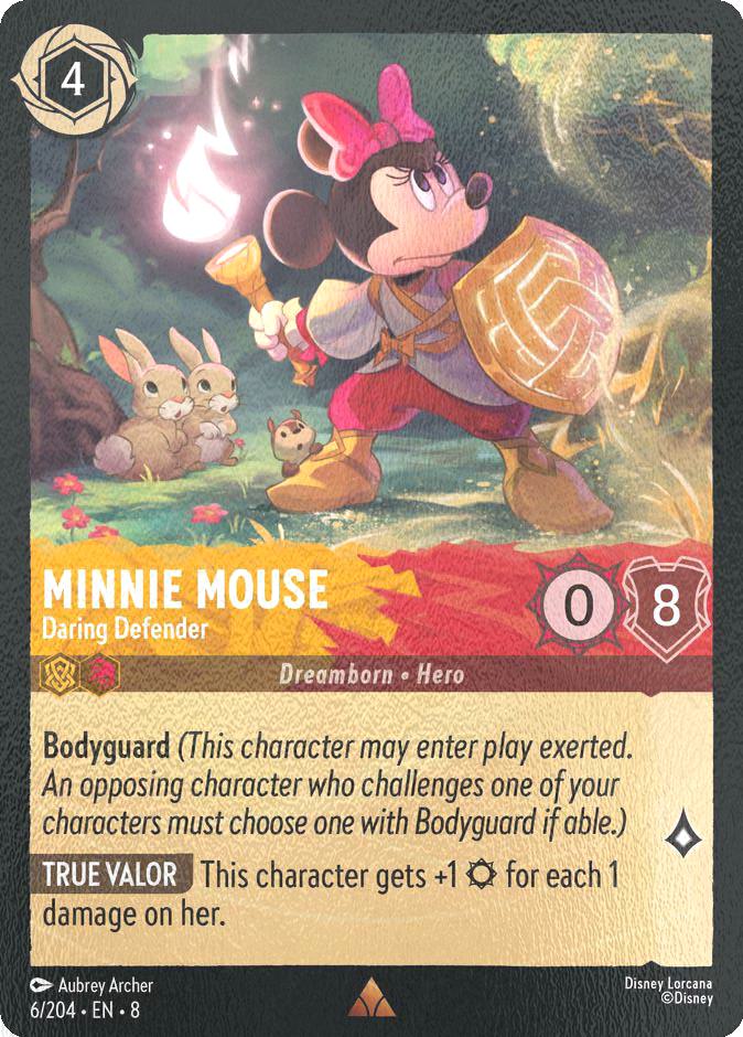 Minnie Mouse - Daring Defender - 6/204 [Reign of Jafar] [Cold Foil]