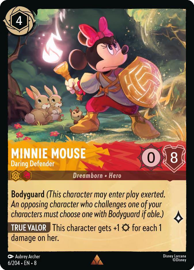 Minnie Mouse - Daring Defender - 6/204 [Reign of Jafar] [Non-Foil]
