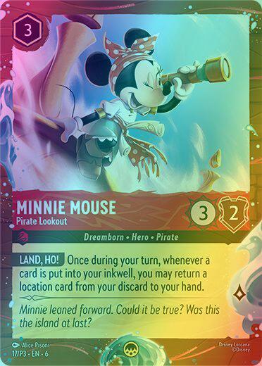 Minnie Mouse - Pirate Lookout (Disney Cruise Promo) - 17/P3 [Disney Lorcana Promo Cards] [Holofoil]