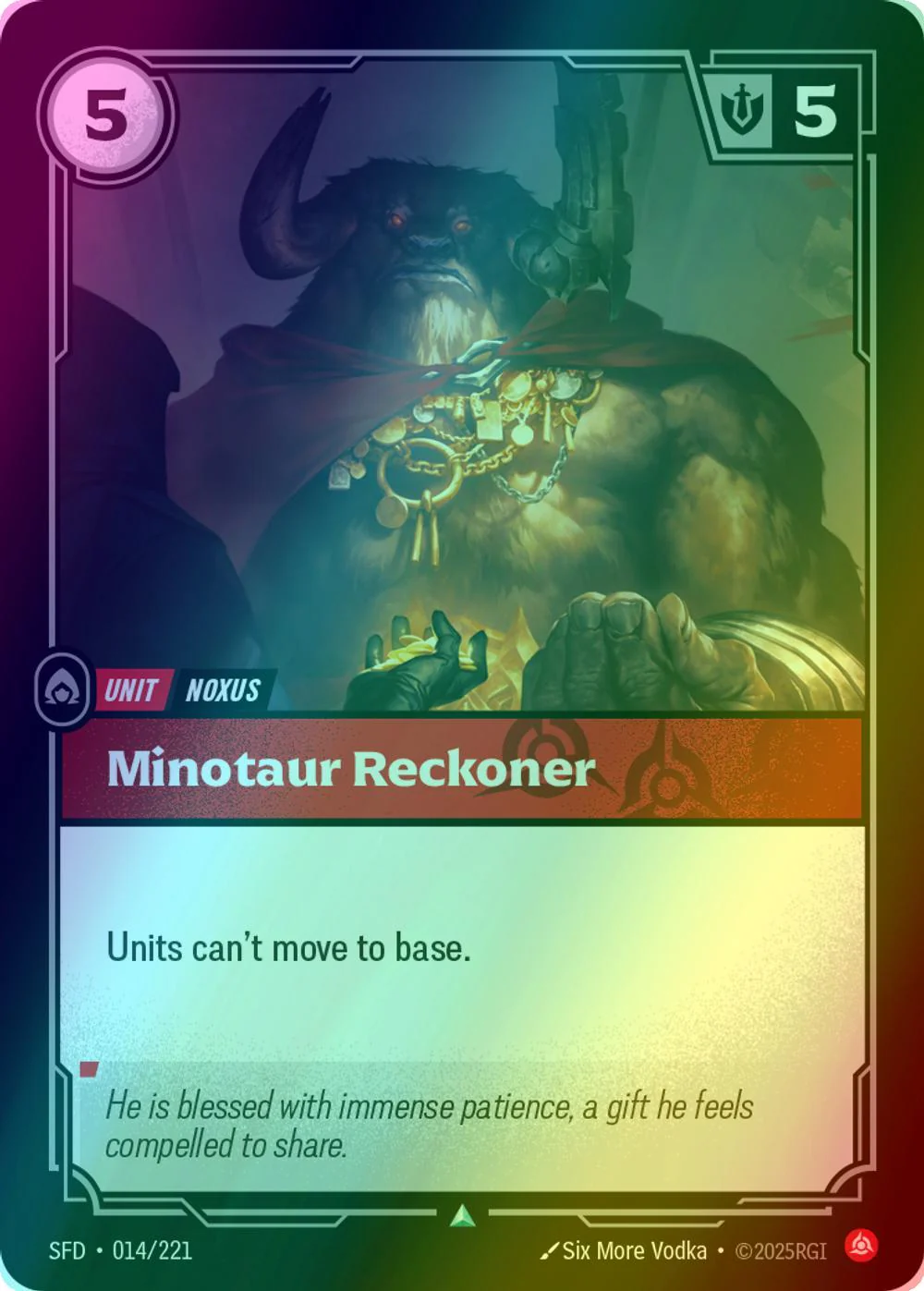 Minotaur Reckoner - 014/221 [Spiritforged] [Foil]