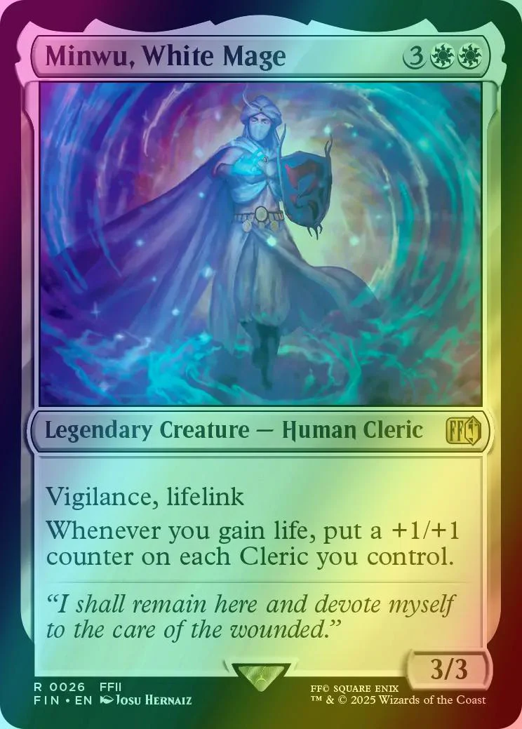 Minwu, White Mage [26] [FINAL FANTASY] [Foil]