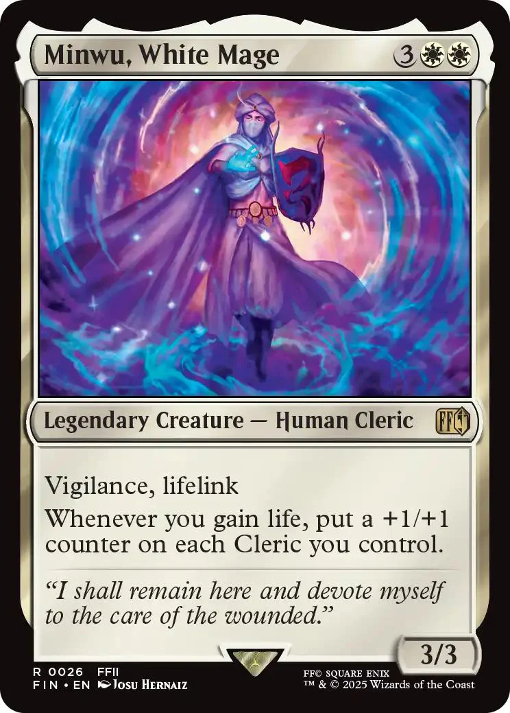 Minwu, White Mage [26] [FINAL FANTASY] [Non-Foil]