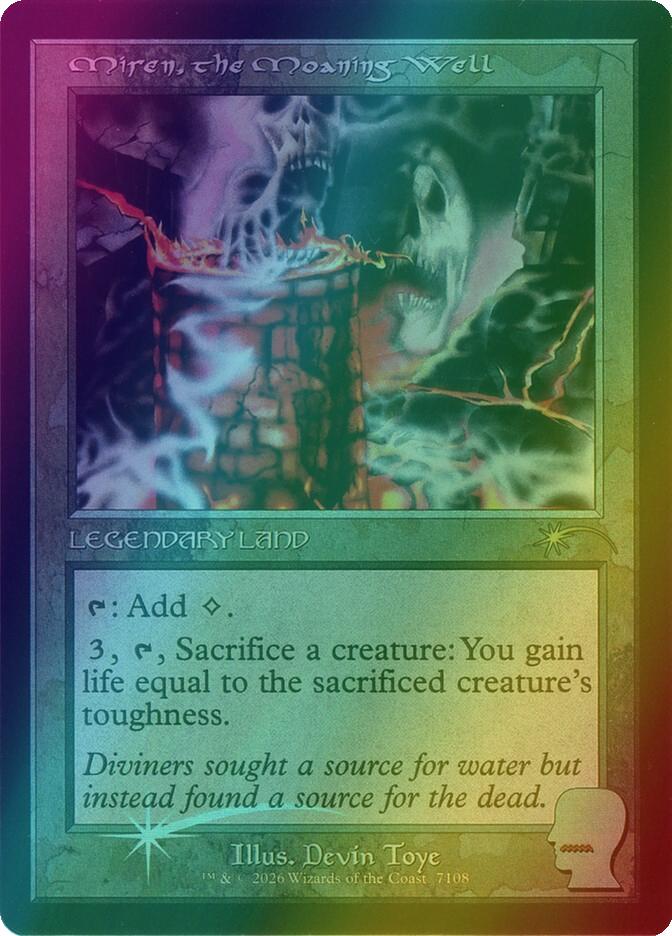 Miren, the Moaning Well [7108] [Retro Frame] [Brain Dead: Bonus Cards II] [Secret Lair Drop] [Foil]