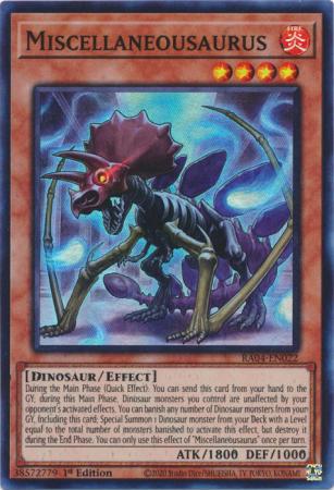 Miscellaneousaurus - RA04-EN022 - Super Rare - 1st Edition