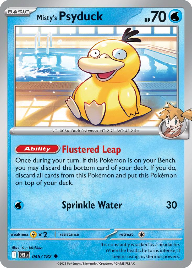 Misty's Psyduck - 045/182 - Uncommon [sv10-045] [Non-Holo]