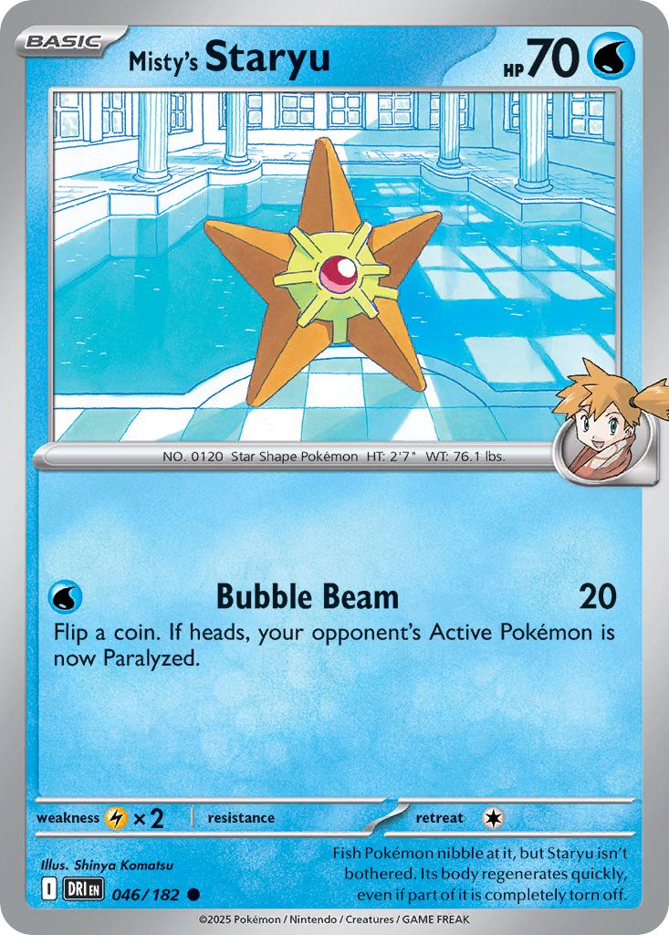 Misty's Staryu - 046/182 - Common [sv10-046] [Non-Holo]