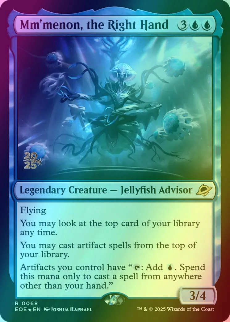 Mm'menon, the Right Hand [68s] [Prerelease] [Edge of Eternities: Promos] [Foil]