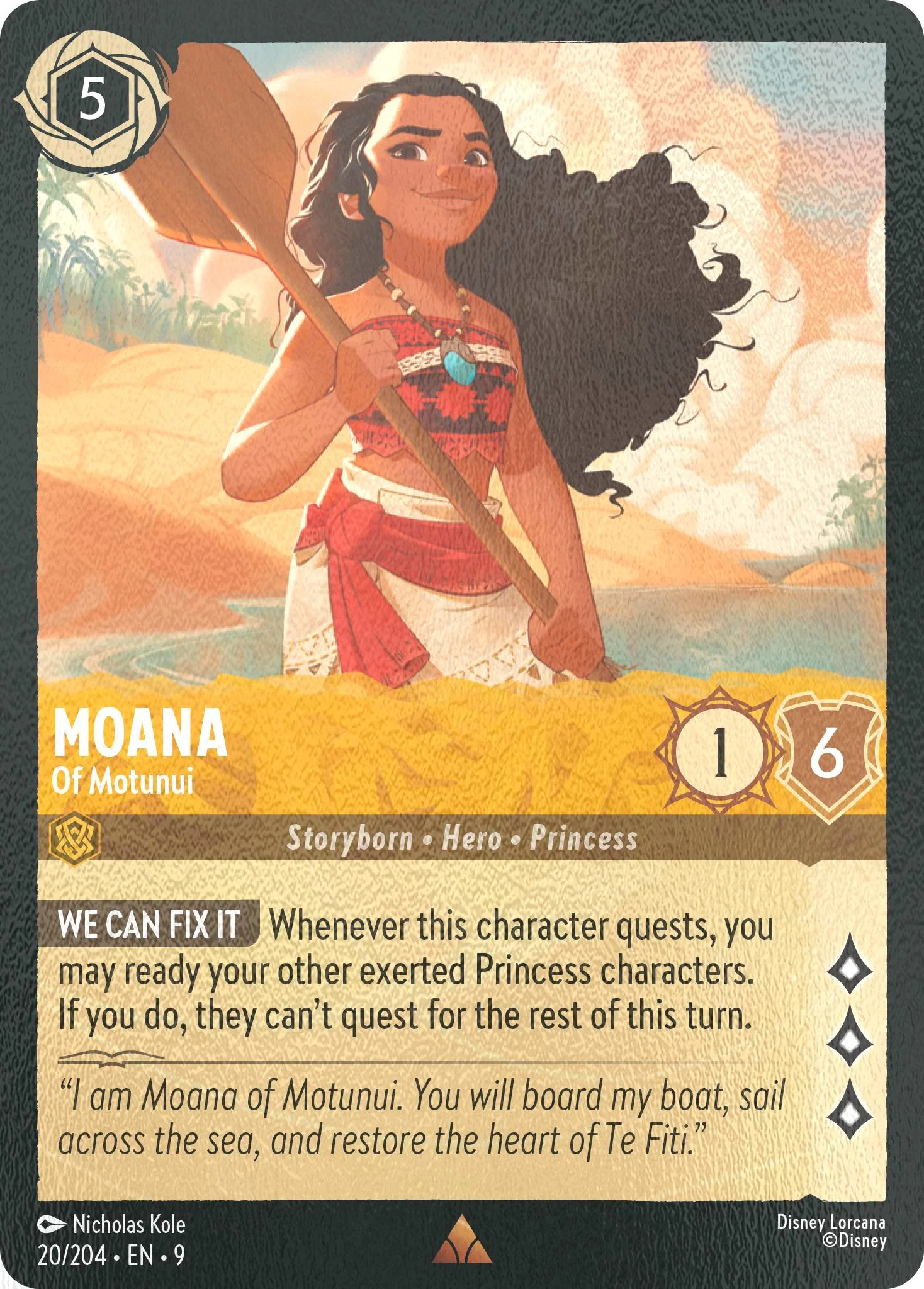 Moana - Of Motunui - 20/204 [Fabled] [Cold Foil]