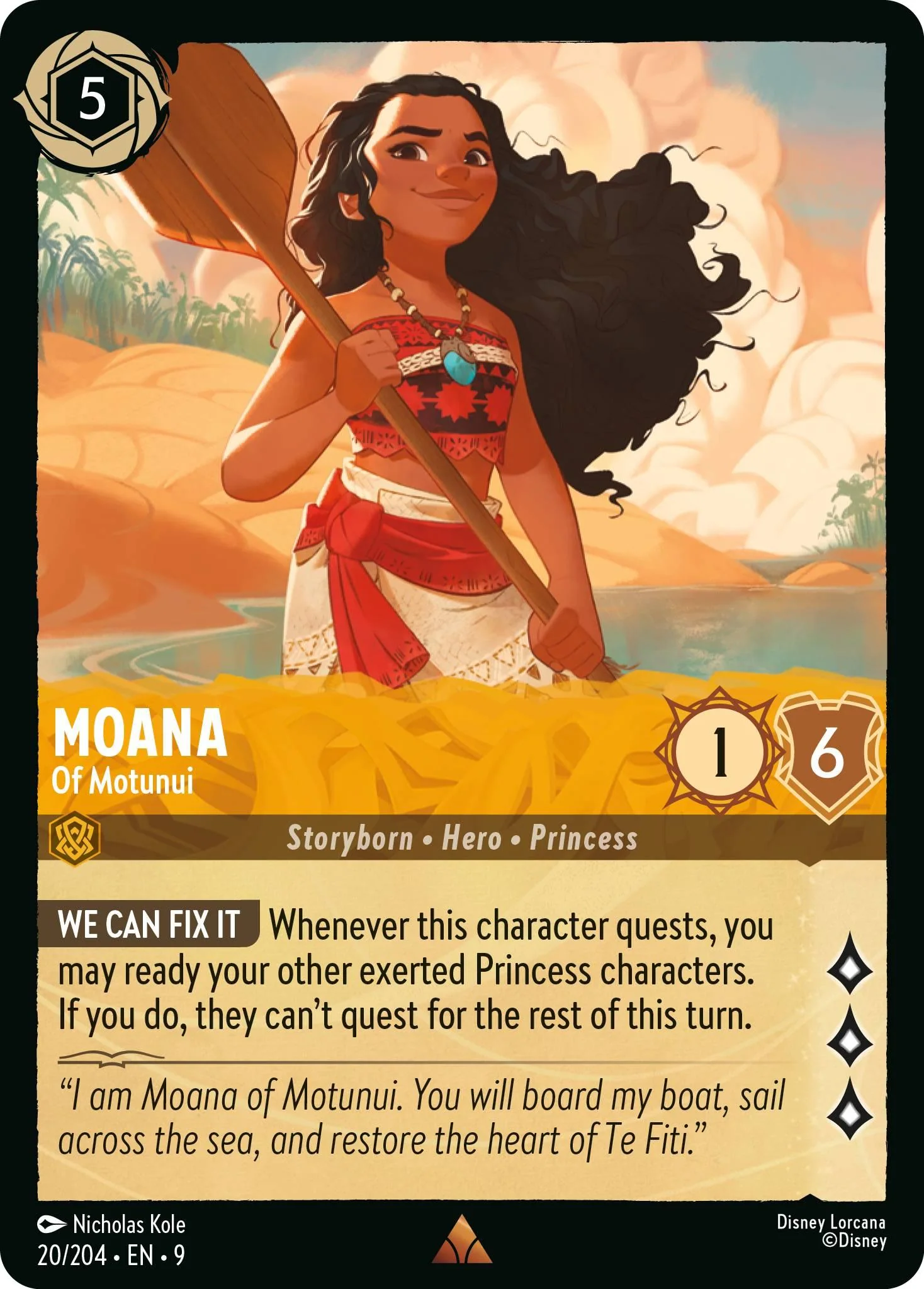 Moana - Of Motunui - 20/204 [Fabled] [Non-Foil]